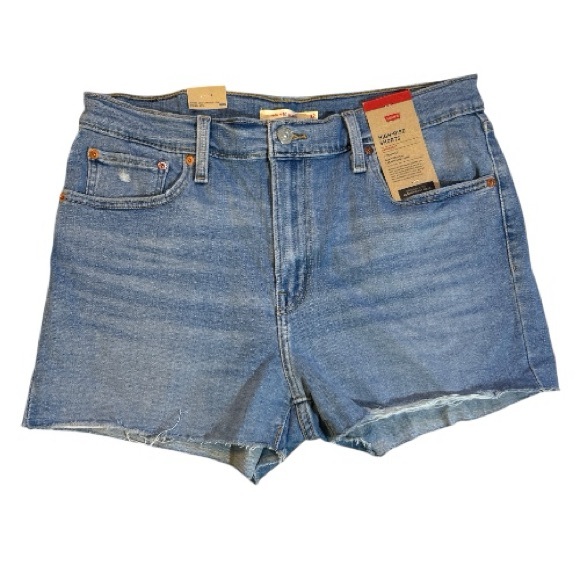 Levi's Pants - Levi's Hypersoft High-Rise Denim Jeans Cutoff Shorts Size 14/W32 NWT